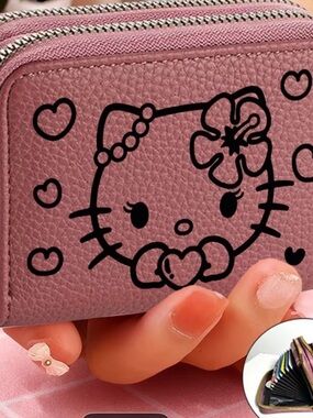 Hello Kitty Pink Wallet with Black Accents